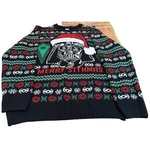 Star Wars Christmas Sweater Darth Vader Ugly Merry Sithmas Size XL